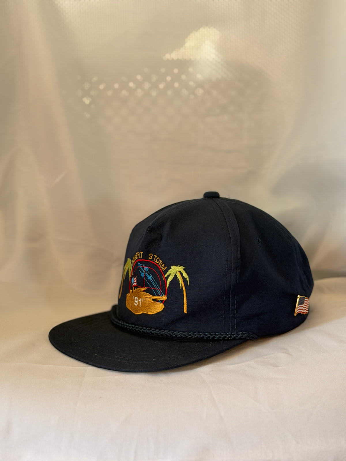 Vintage 1991 Desert Storm Yupoong Rope Snapback Hat