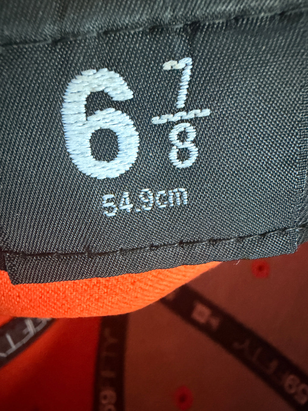 New Era Denver Broncos 59FIFTY Fitted Hat 6 7/8 Orange NFL Underbrim