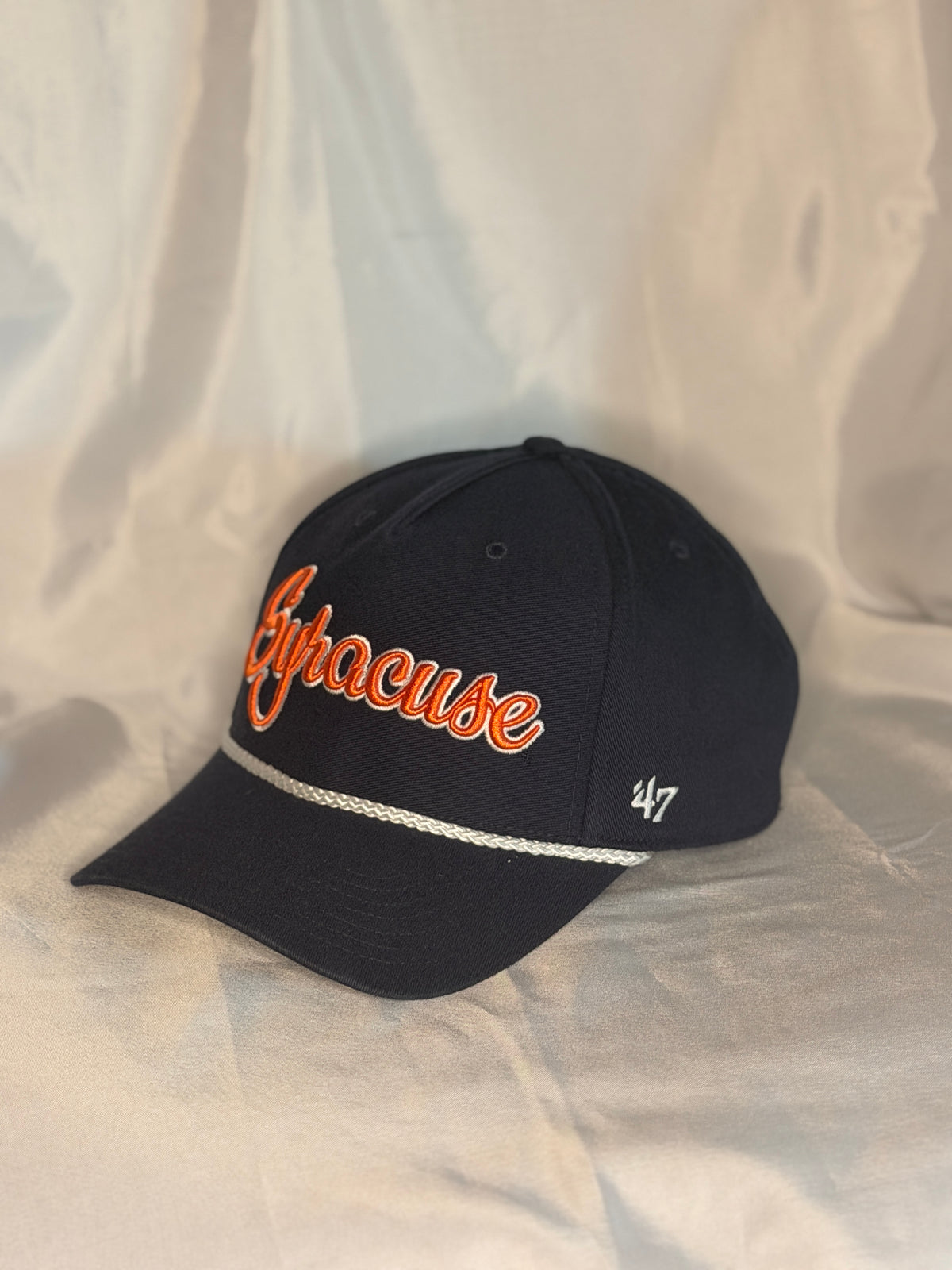 Syracuse Orange ’47 Brand Overhand Hitch Rope Snapback Hat Navy NCAA