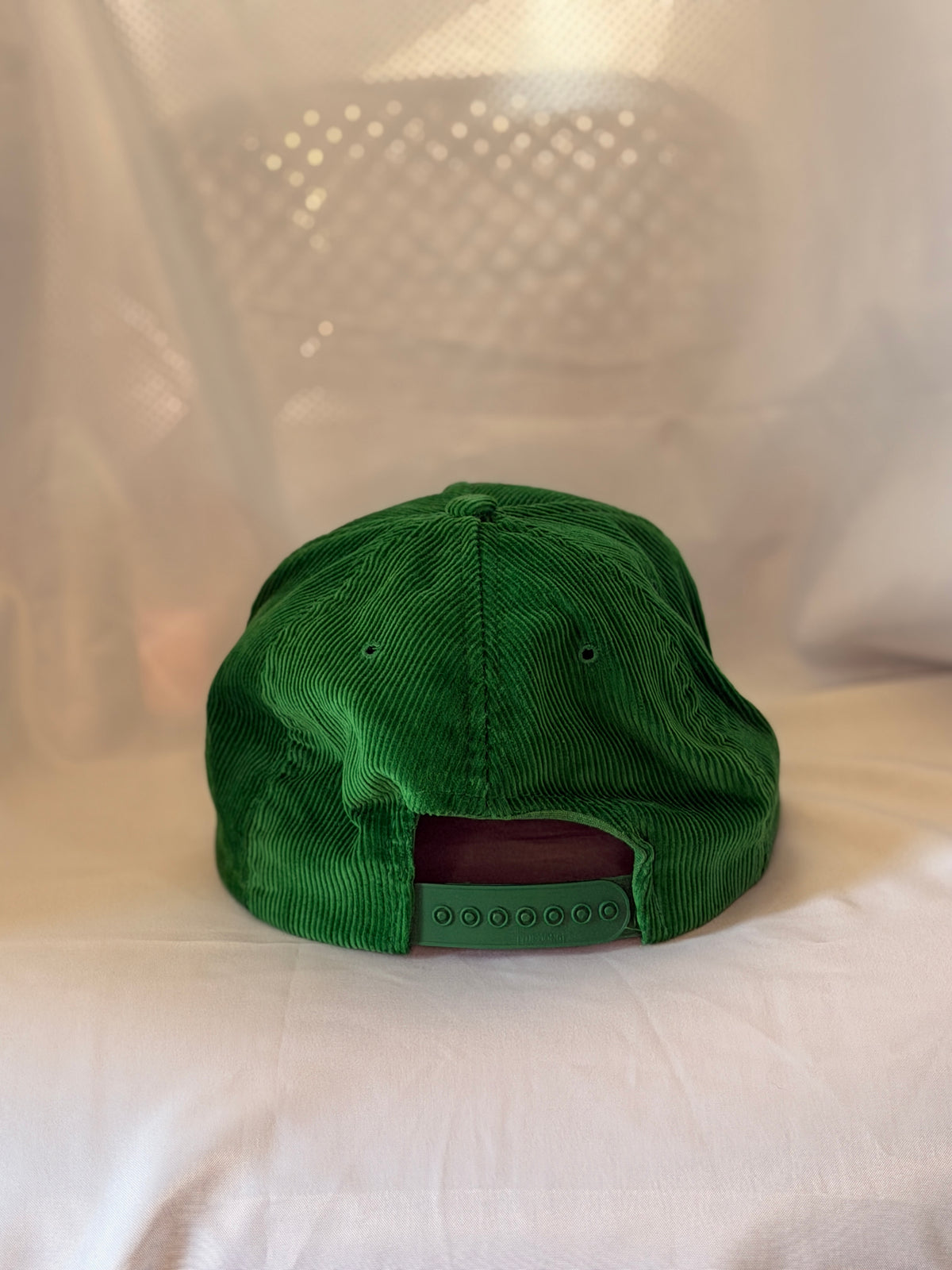 Vintage Mercyhurst College Green Corduroy Yupoong Snapback Hat