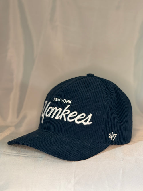 New York Yankees ’47 Brand Navy Corduroy Snapback Hat