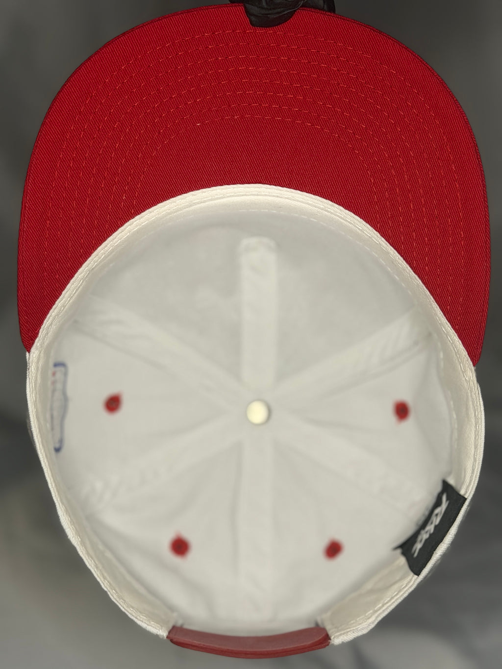 Rude Brand USBOXLA United States Box Lacrosse Snapback Hat White Red LAX