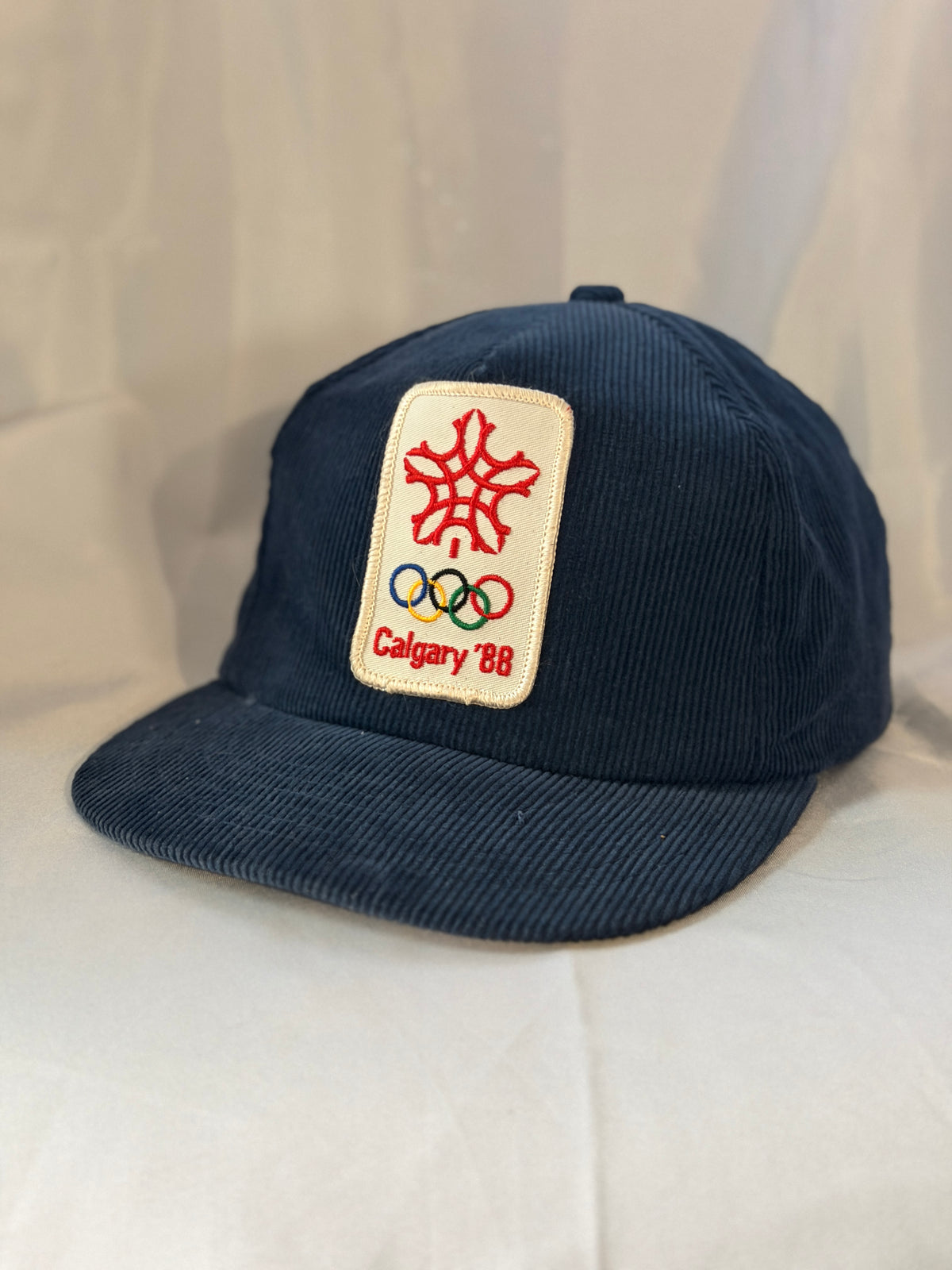 Vintage Calgary '88 Winter Olympics Corduroy Snapback Hat