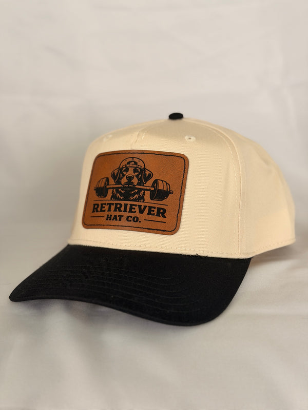 Retriever Hat Co. Lift Club - Cream w/ black brim