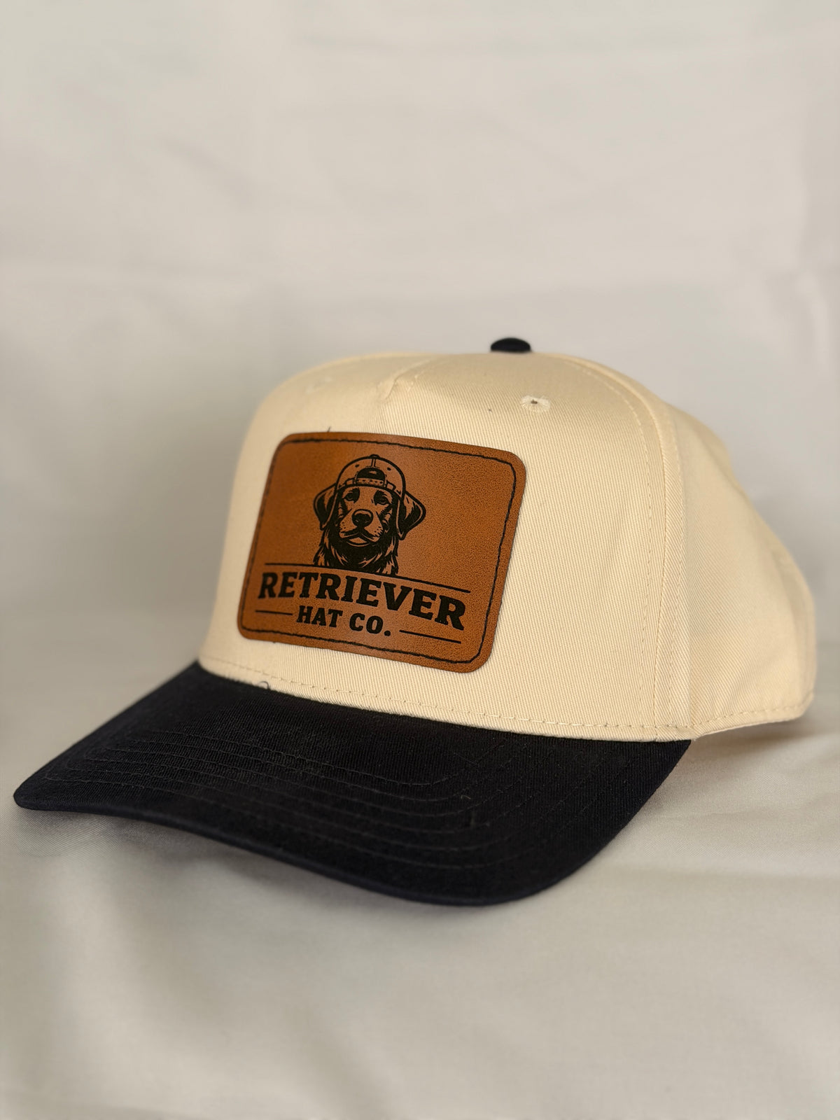 OG Retriever Hat Co. - Cream w/ navy brim