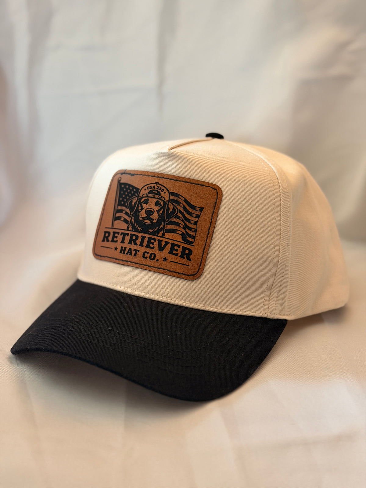 USA 250 - Cream w/ black brim